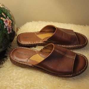 Handmade Born Shoes Brown Leather Sandals